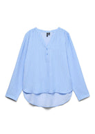Vero Moda Blusa Donna Kaja Blu Sandra 10340684 Vista Blue Sandra VERO MODA 
