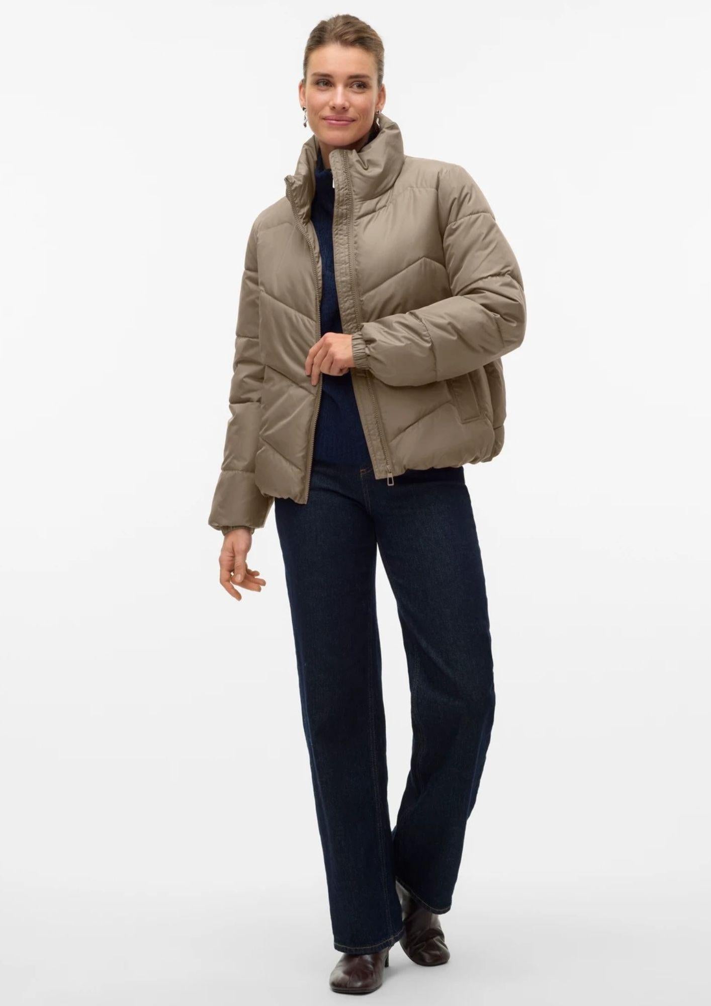 Vero Moda Giubbino Donna Ligario Beige 10309844 Silver Mink VERO MODA 