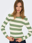 Jacqueline De Yong Maglia Donna Hedge Green Jdyplum 15277223 Hedge Green W EGGNOG JACQUELINE DE YONG 