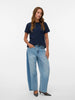 Vero Moda AWNAIMA T-Shirt Donna Dark Sapphire