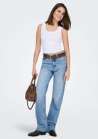 Only Canotta Donna Easy Bianca 15315571 Bright White ONLY 