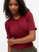 Vero Moda VMWONDER Pullover Donna Syrah 10330850 Syrah VERO MODA 