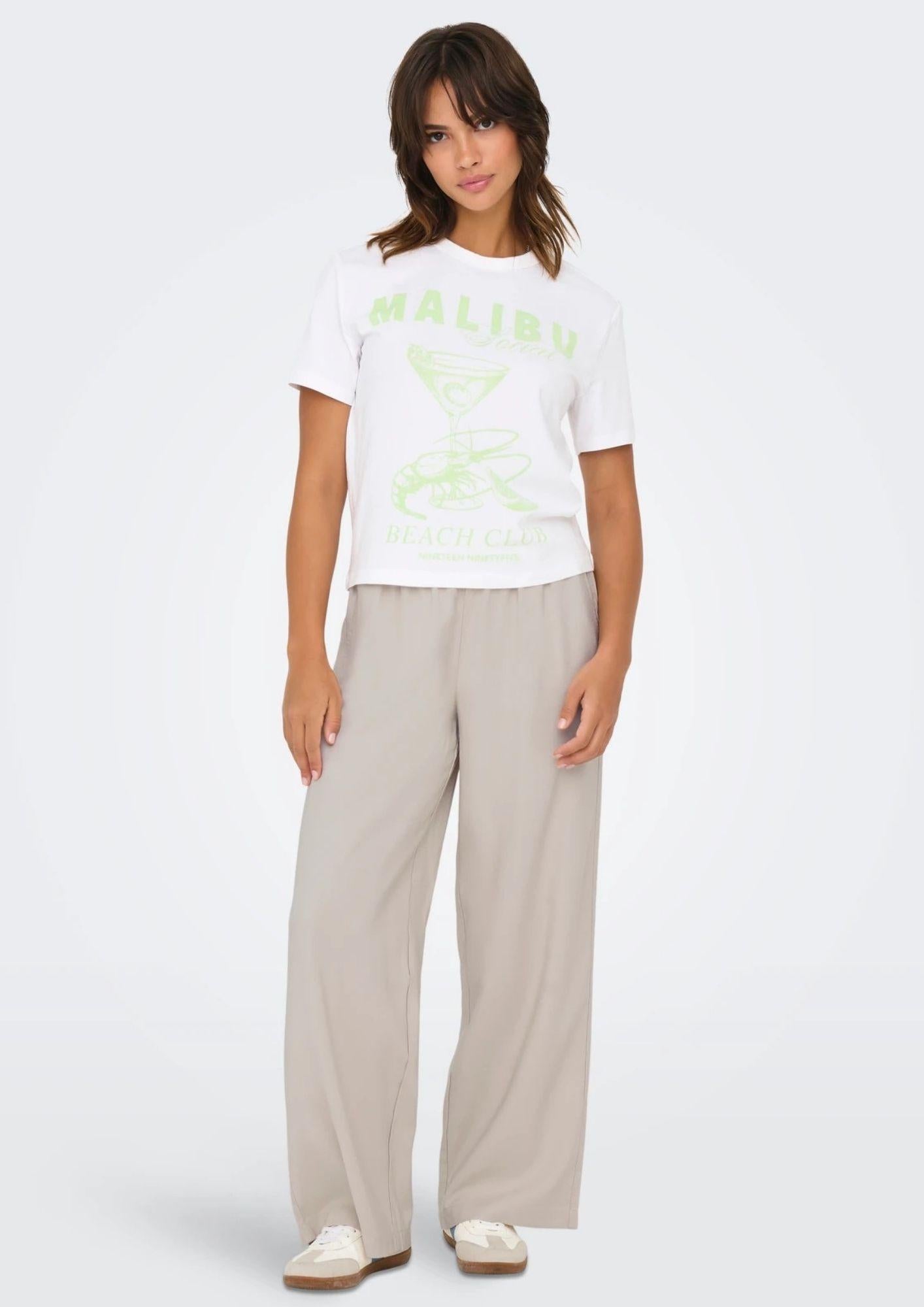 Only Pantalone Donna Aris Grigio Pietra Pomice 15337956 Pumice Stone ONLY 