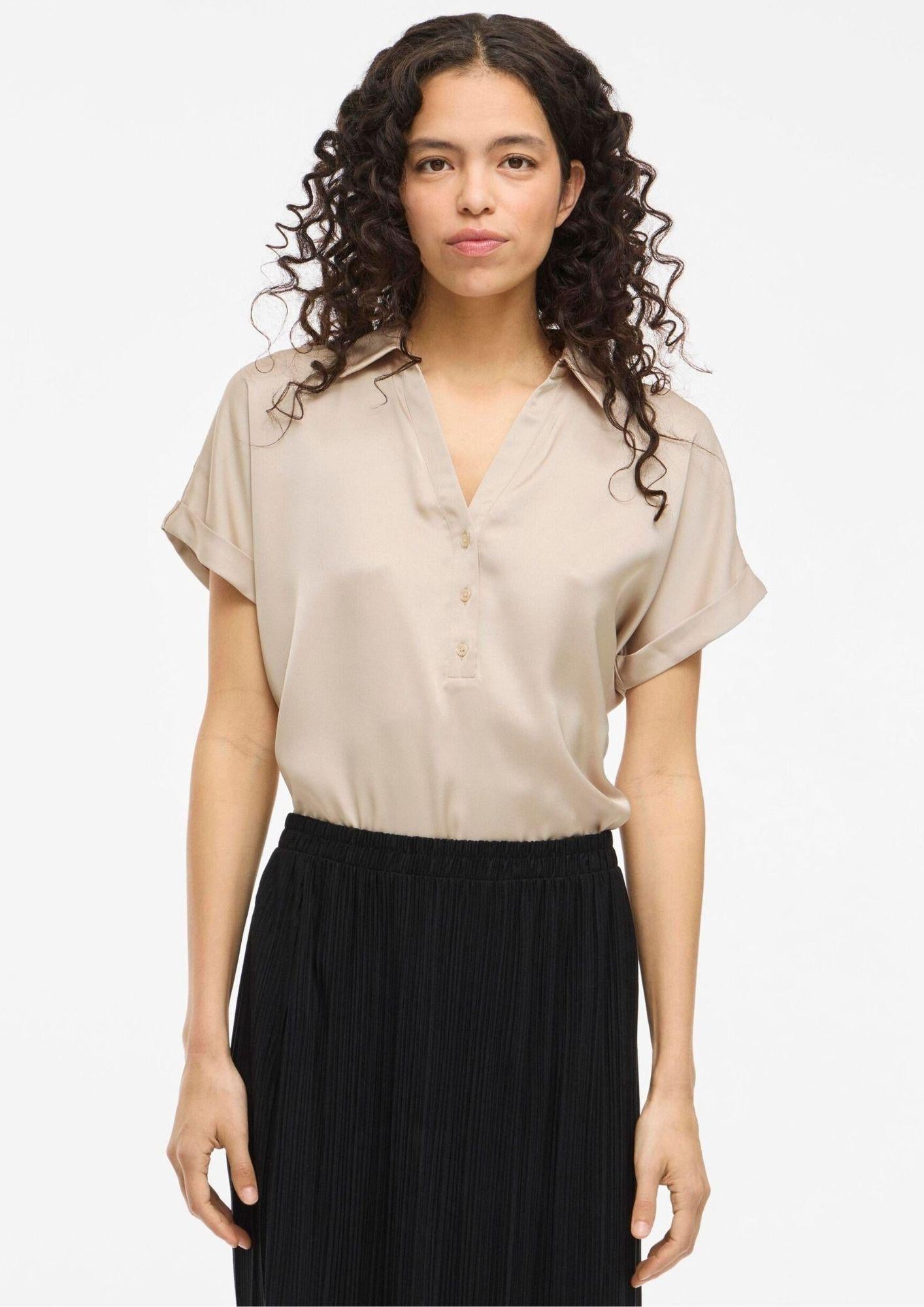 Vila CAmicia Donna Enna Grigio 14107405 Cement VILA 