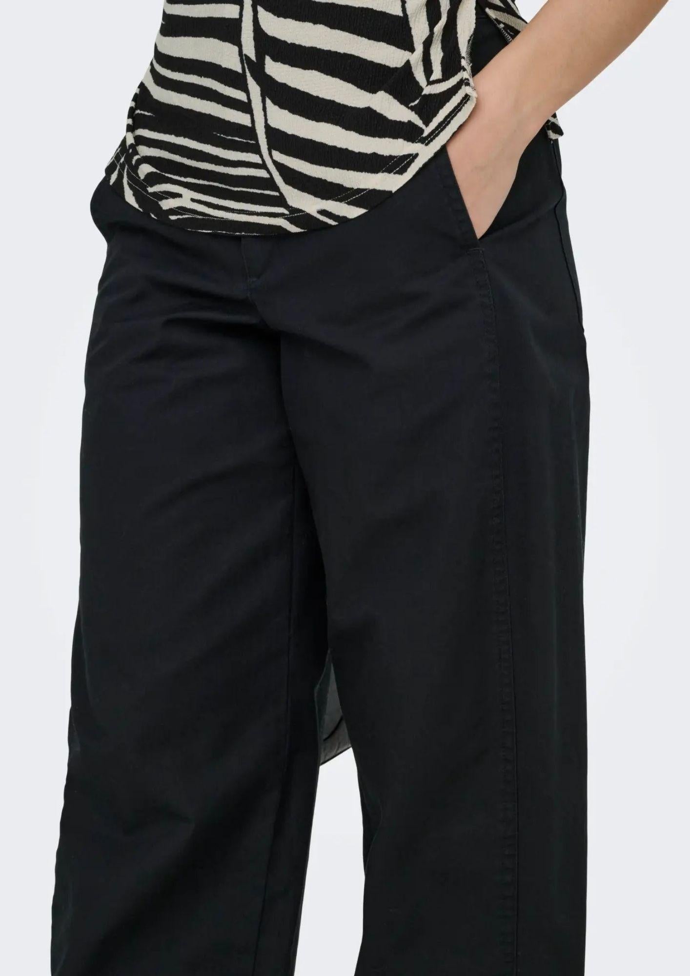 Jacqueline De Yong Pantalone Donna Nero 15367918 Black JACQUELINE DE YONG 