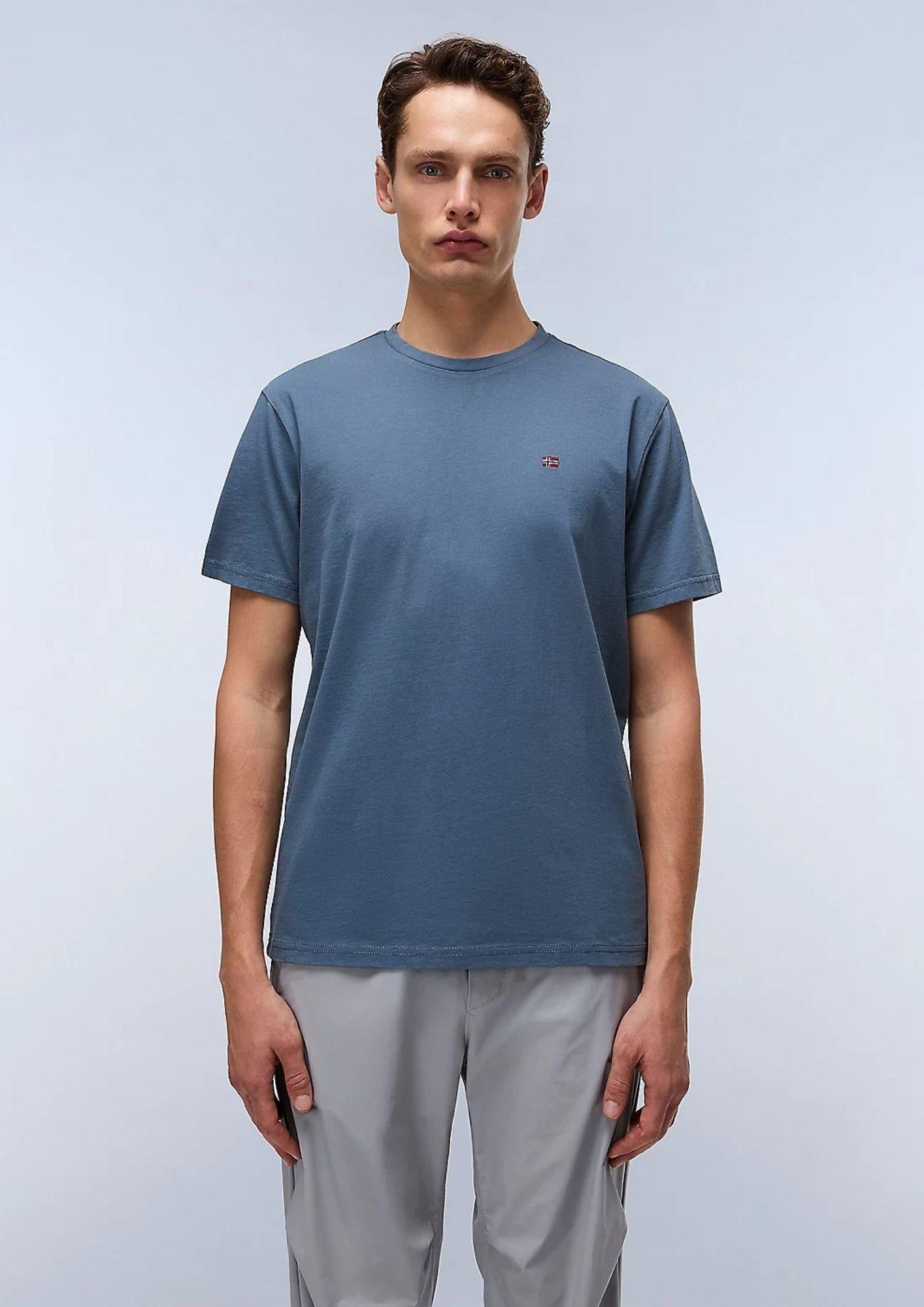 Napapijri T-Shirt Uomo Salis Blu Tempesta NP0A4H8D G1Y NAPAPIJRI 