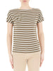 Emme Marella T-Shirt Donna Congo Verde Militare a Righe