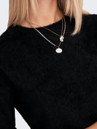 Only Maglione Donna Piumo Nero 15235973 Black ONLY 