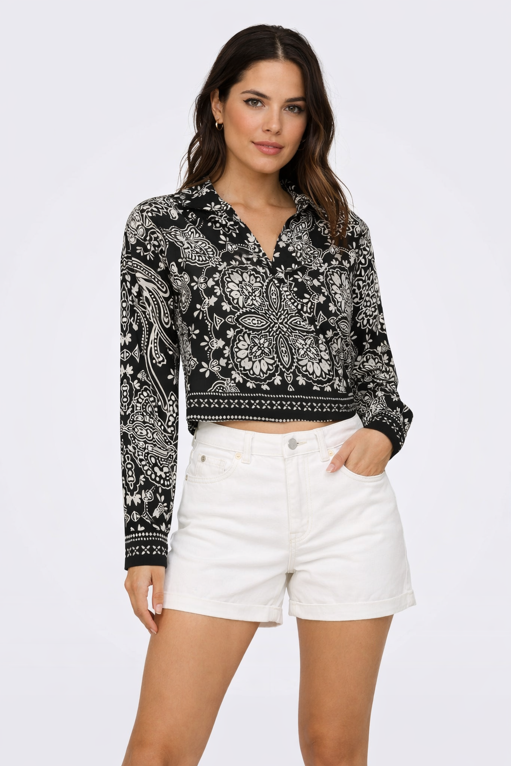 Only Blusa Donna Emza Nera 15371865 Black ONLY 