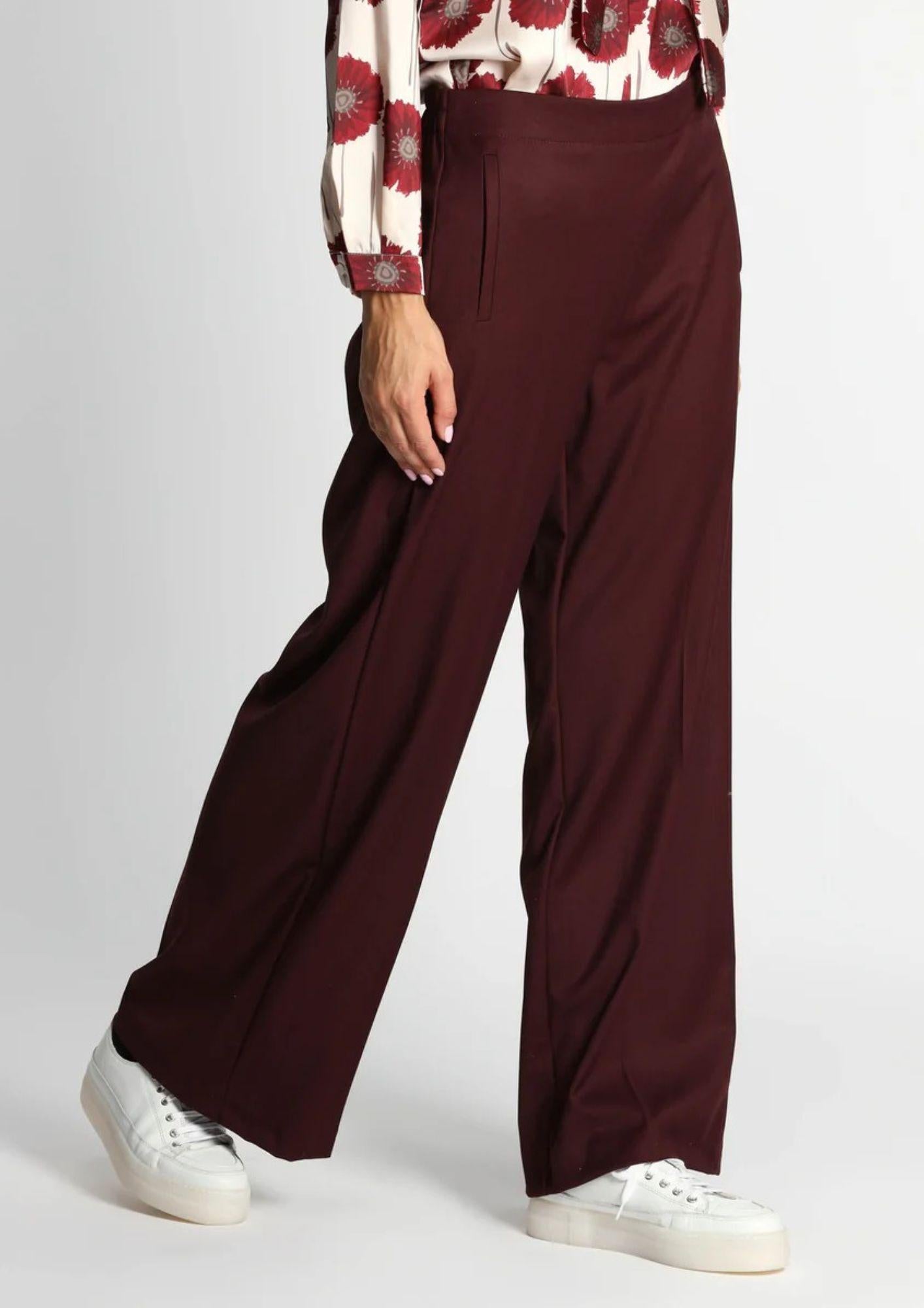 Emme Marella Pantalone Donna Sarago Bordeaux 2525136141200 005 EMME MARELLA 