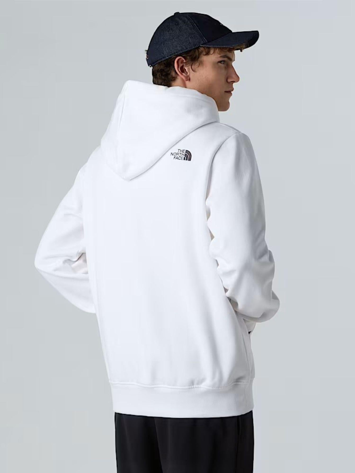 The North Face Felpa con cappuccio Drew Peak Uomo TNF White TNF Black NF0A89EM LA9 THE NORTH FACE 
