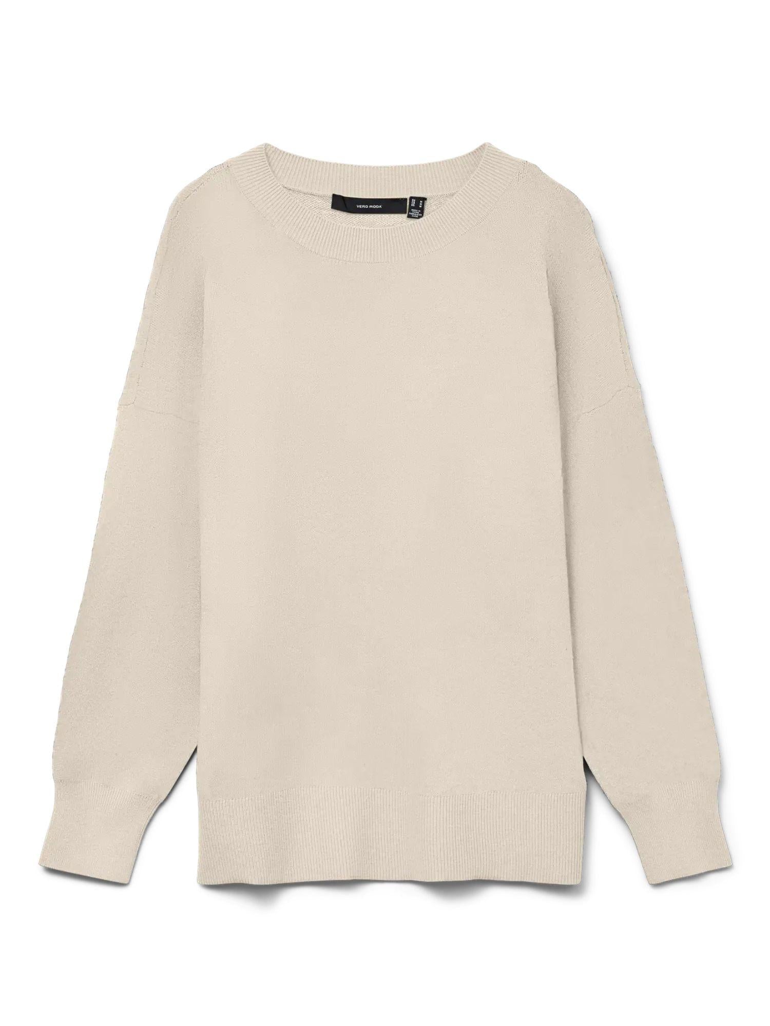 Vero Moda Maglione Donna Nancy Grey Birch 10331450 Birch SOLID VERO MODA 
