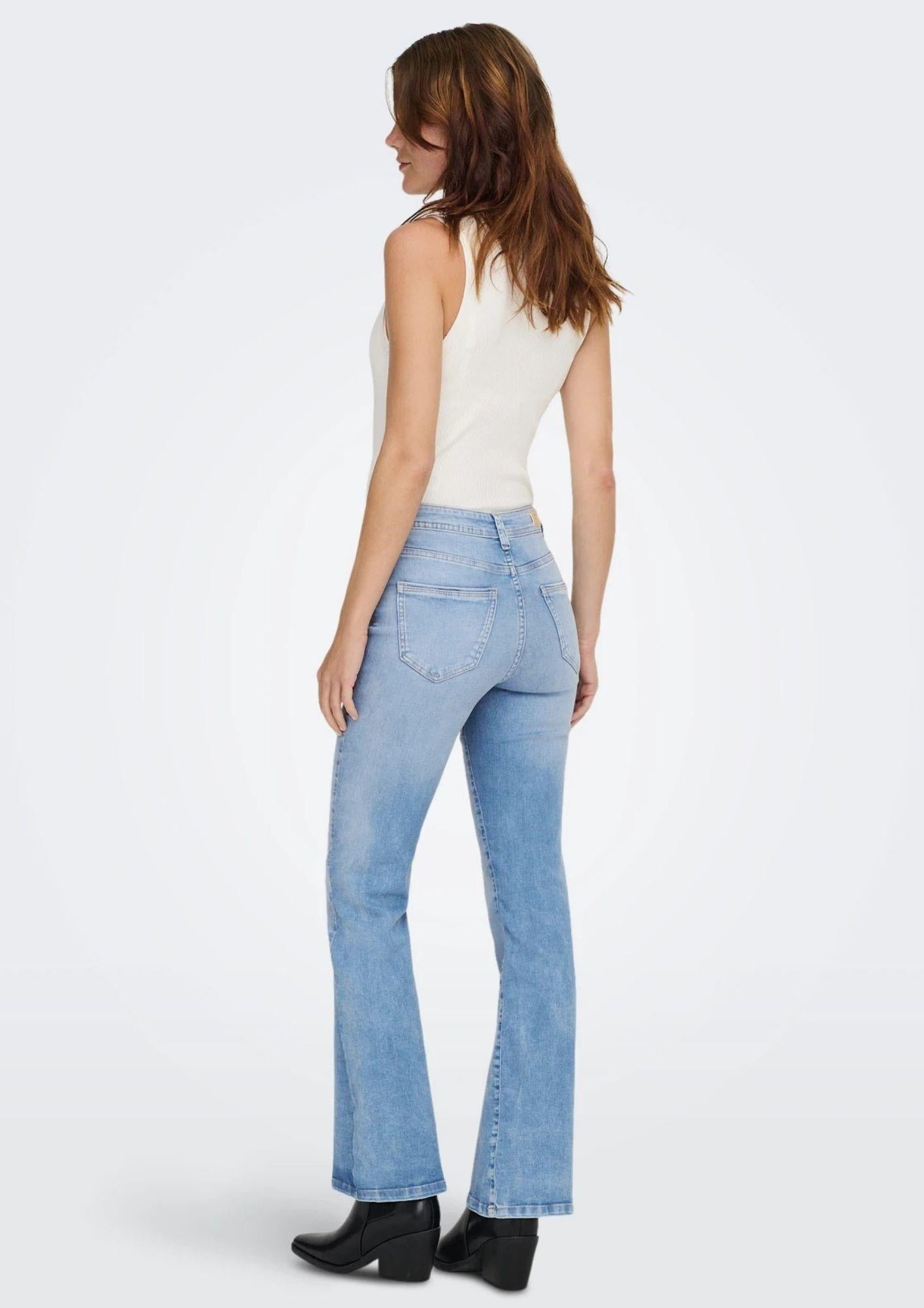 Only Jeans Donna Wauw Blu Denim Chiaro 15361594 Light Blue Denim ONLY 