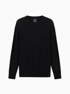 Armani Exchange Maglione girocollo in misto cotone Uomo Nero XM000338 AF12291 UC001 ARMANI EXCHANGE 