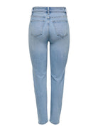 Only Jeans Donna Light Blue Straight Fit Onlemily 15361608 Light Blue Denim ONLY 