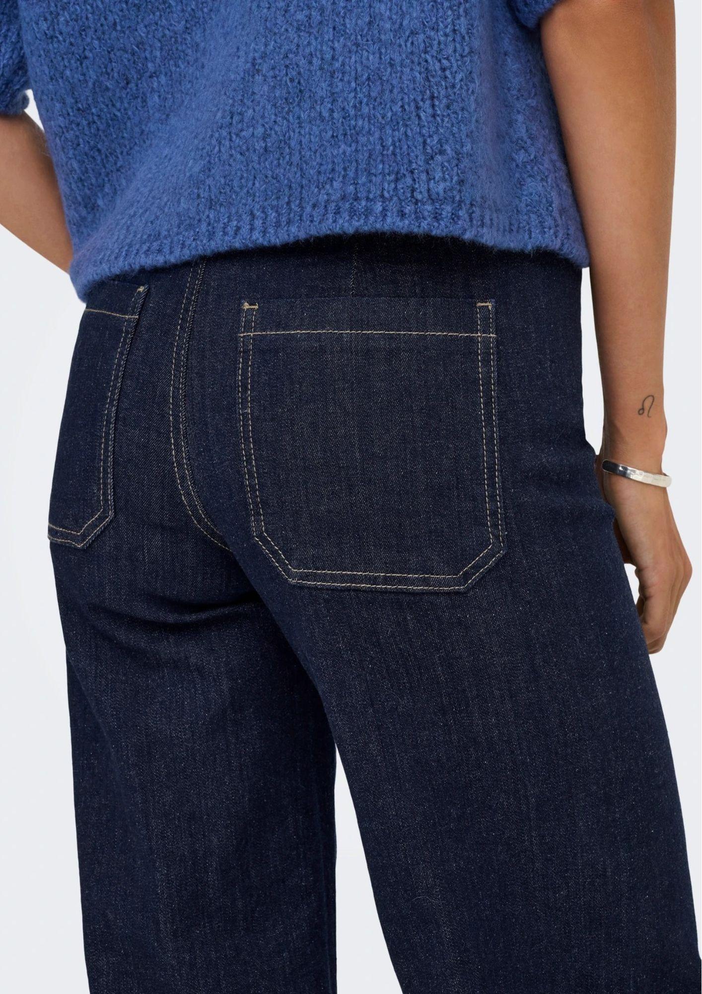 Jaqueline De Yong Jeans Donna Vanessa Denim Blu Scuro 15355528 Dark Blue Denim JACQUELINE DE YONG 