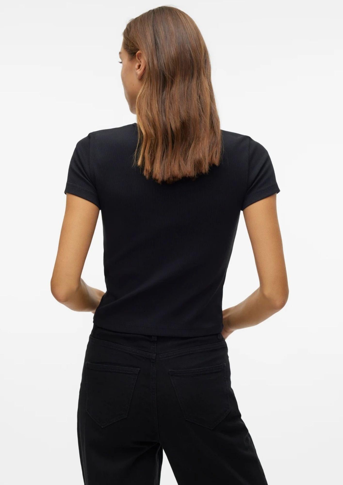 Vero Moda T-Shirt Donna Chloe Nera 10306894 Black VERO MODA 