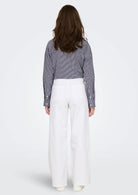 Jacqueline De Yong Pantalone Donna Iris Bianco 15341269 White JACQUELINE DE YONG 