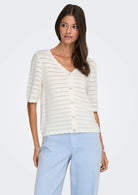 Jacqueline De Yong Cardigan Donna Tanja Bianco 15366211 Cloud Dancer JACQUELINE DE YONG 