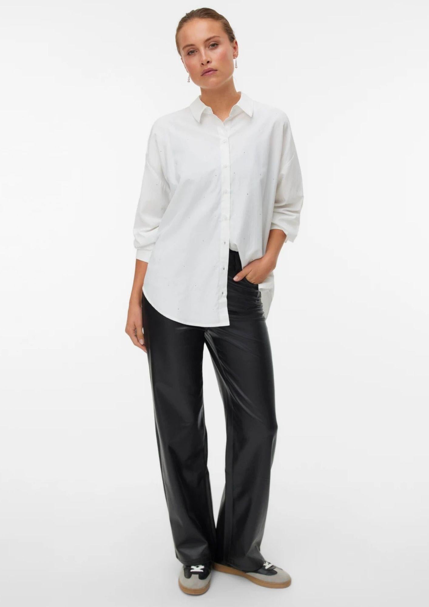 Vero Moda Pantalone Tessa Nero 10310878 BLACK VERO MODA 