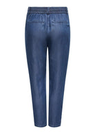 Only Pantalone Donna Poptrash Blu Denim Scuro 15342874 Dark Blue Denim ONLY 