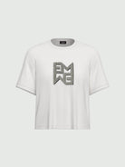 Emme Marella T-shirt Donna in jersey con cristalli Micaelabis Panna Argento 2525976021200 007 EMME MARELLA 