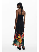 Desigual Abito lungo tropicale Donna Nero 25SWMW08 2000 DESIGUAL 