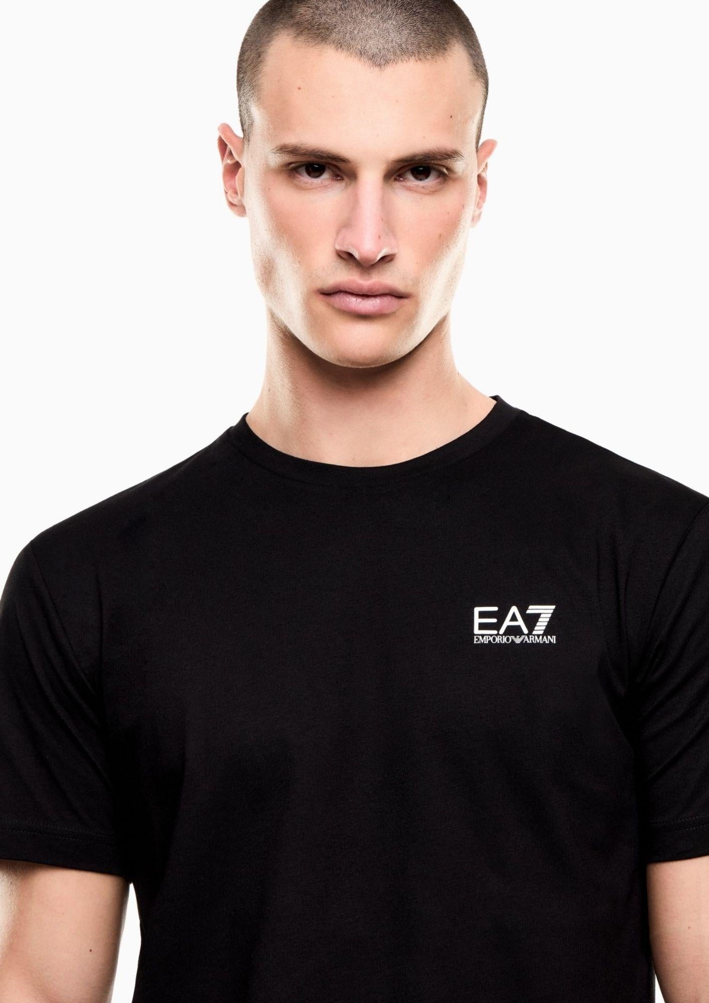 EA7 Emporio Armani T-Shirt Uomo Nera 8NPT25 PJVPZ 1200 EA7 EMPORIO ARMANI 