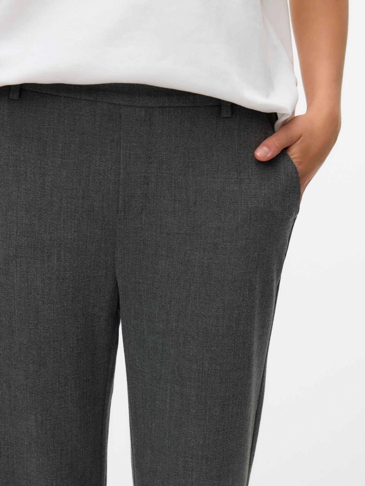 Vero Moda VMMAYA Pantaloni Vita media Donna Nero grey melange 10331956 Black GREY MELANGE VERO MODA 