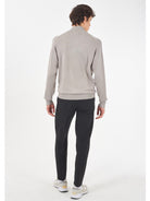 Yes Zee Maglia Lupetto con mezza zip Uomo Grigio chiaro M858 ML00 0846 YES ZEE 