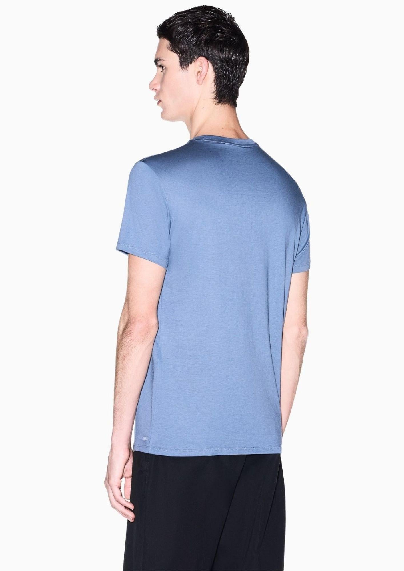 Armani Exchange T-Shirt Uomo Blu Cina 8NZT74 ZJA5Z U9302 ARMANI EXCHANGE 