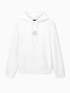 Armani Exchange Felpa con cappuccio con logo ricamato Uomo Bianco XM000369 AF10818 U0009 ARMANI EXCHANGE 