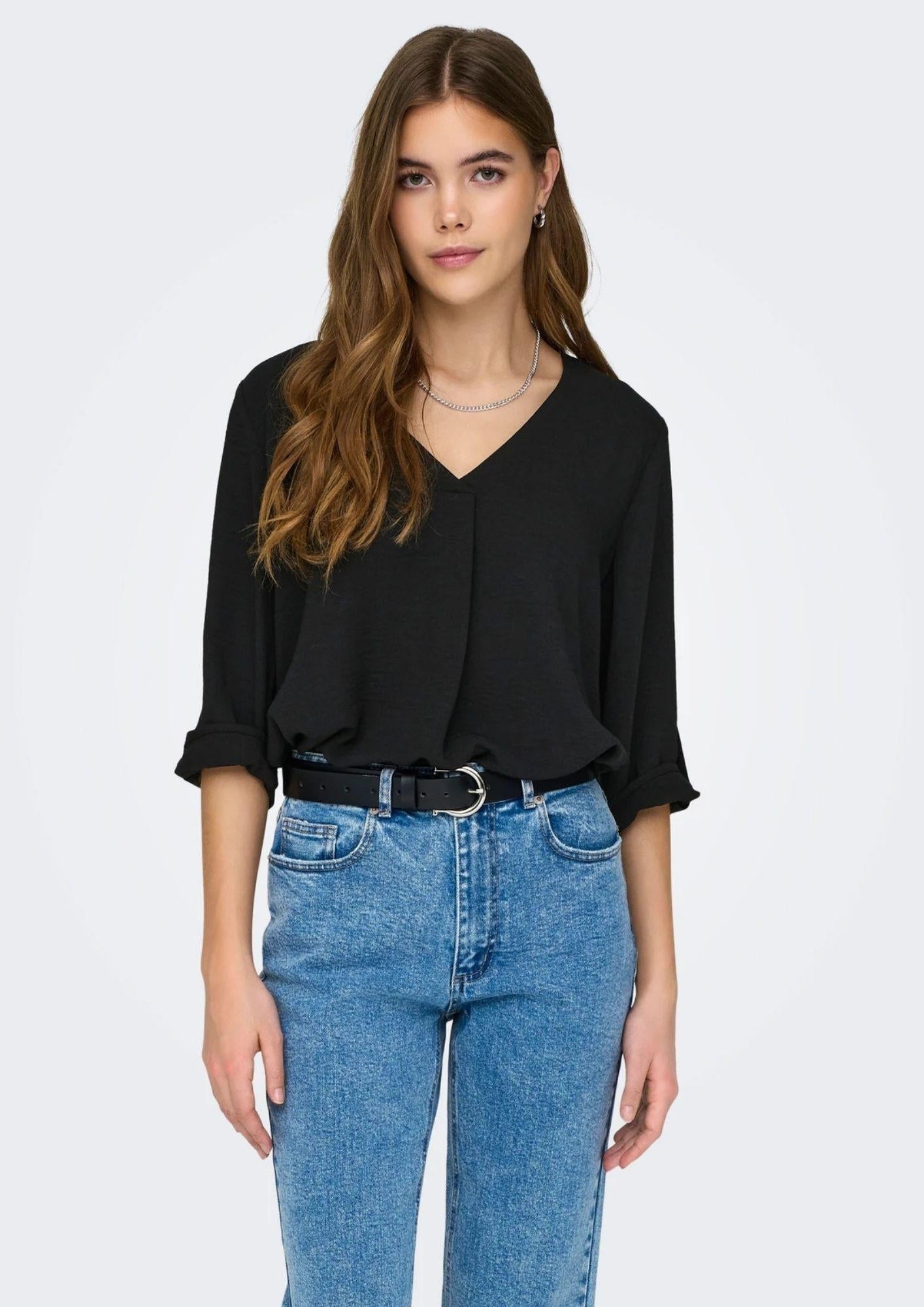 Jacqueline De Yong Top Donna Divya Nera 15226911 Black JACQUELINE DE YONG 