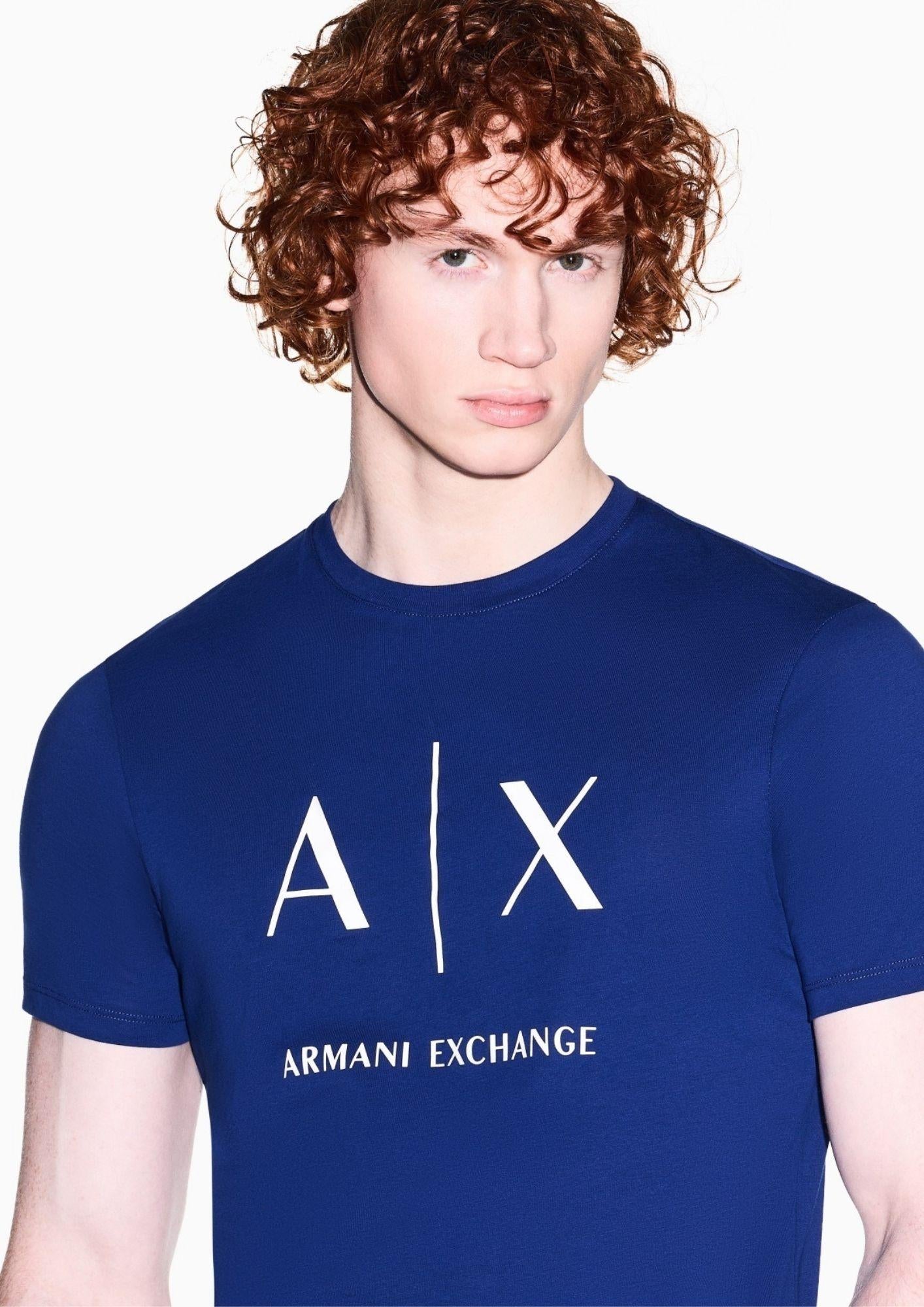 Armani Exchange T-Shirt Uomo Blu XM002683 AF10356 UB131 ARMANI EXCHANGE 