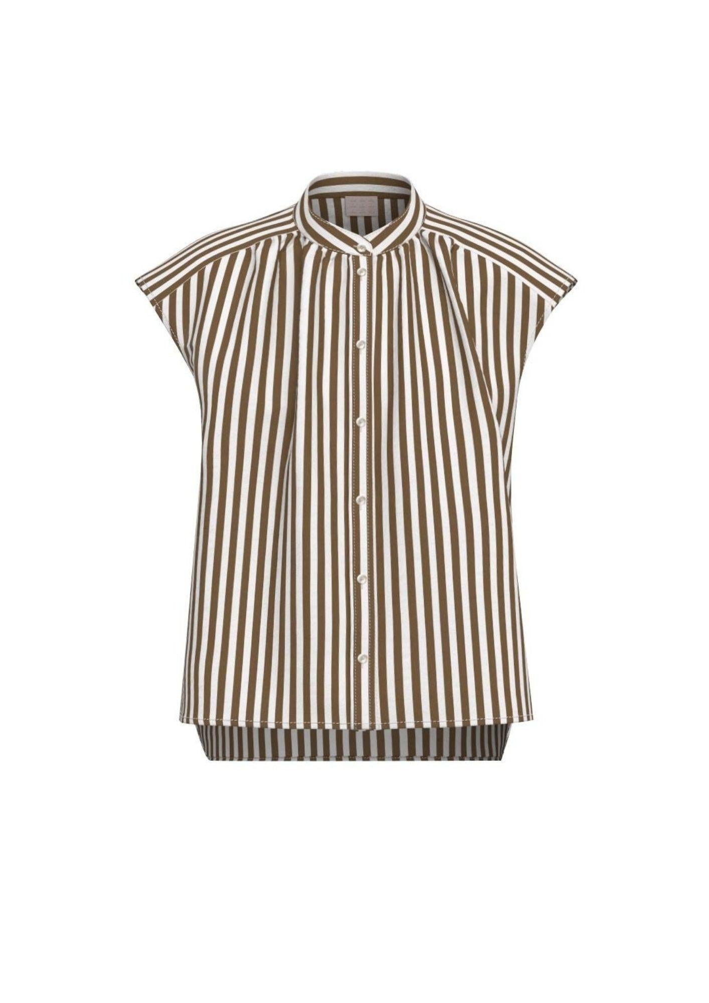 Emme Marella Camicia Donna Emmsaio Ecrù e Cammello 2615111062200 008 EMME MARELLA 