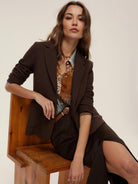 Emme Marella Giacca in stuoia Donna Harley Testa di moro 2525046051200 002 EMME MARELLA 