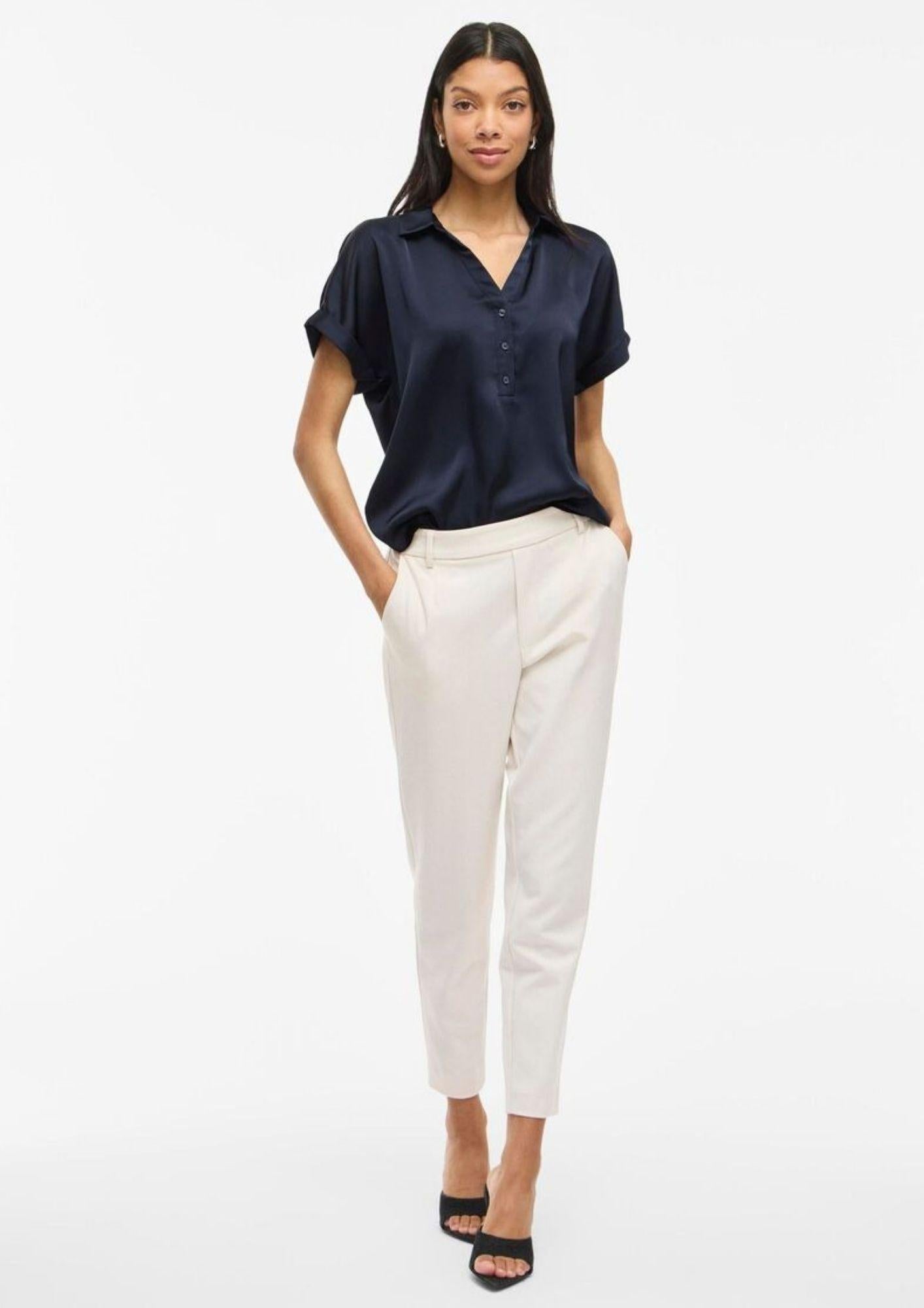 Vila CAmicia Donna Enna Blu Navy 14107405 Navy Blazer VILA 