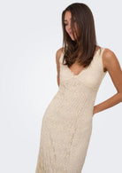 Only Vestito Donna Albina Gligio Betulla 15372795 Birch ONLY 
