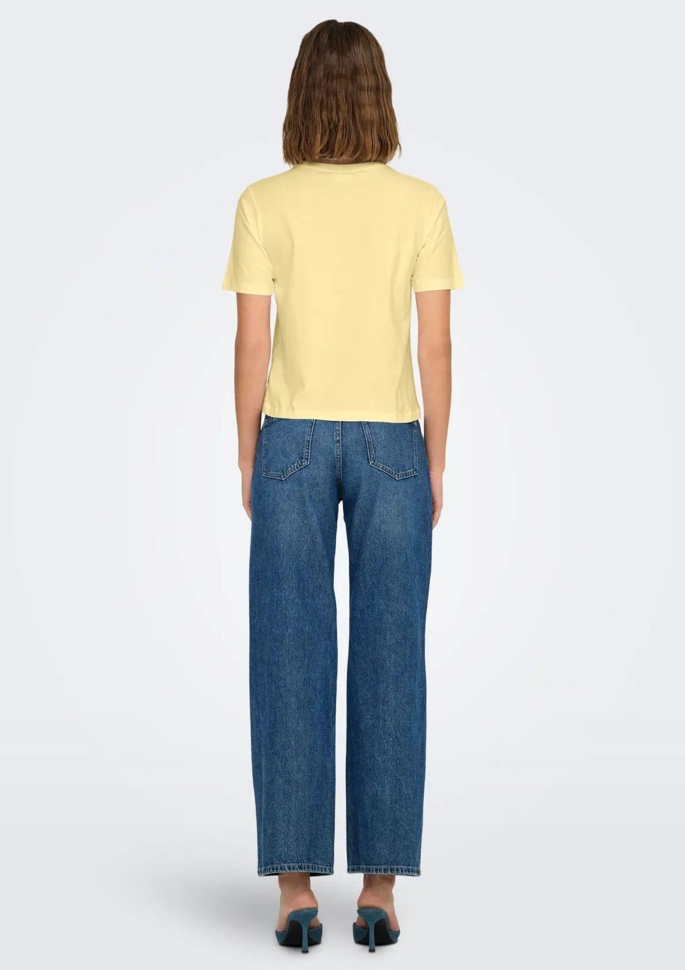 Jacqueline De Yong T-Shirt Donna Rex Vaniglia 15344612 French Vanilla JACQUELINE DE YONG 