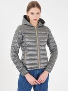 Yes Zee Parka Donna con Giubbino Trapuntato Interno Grigio O069 NU00 0809 YES ZEE 