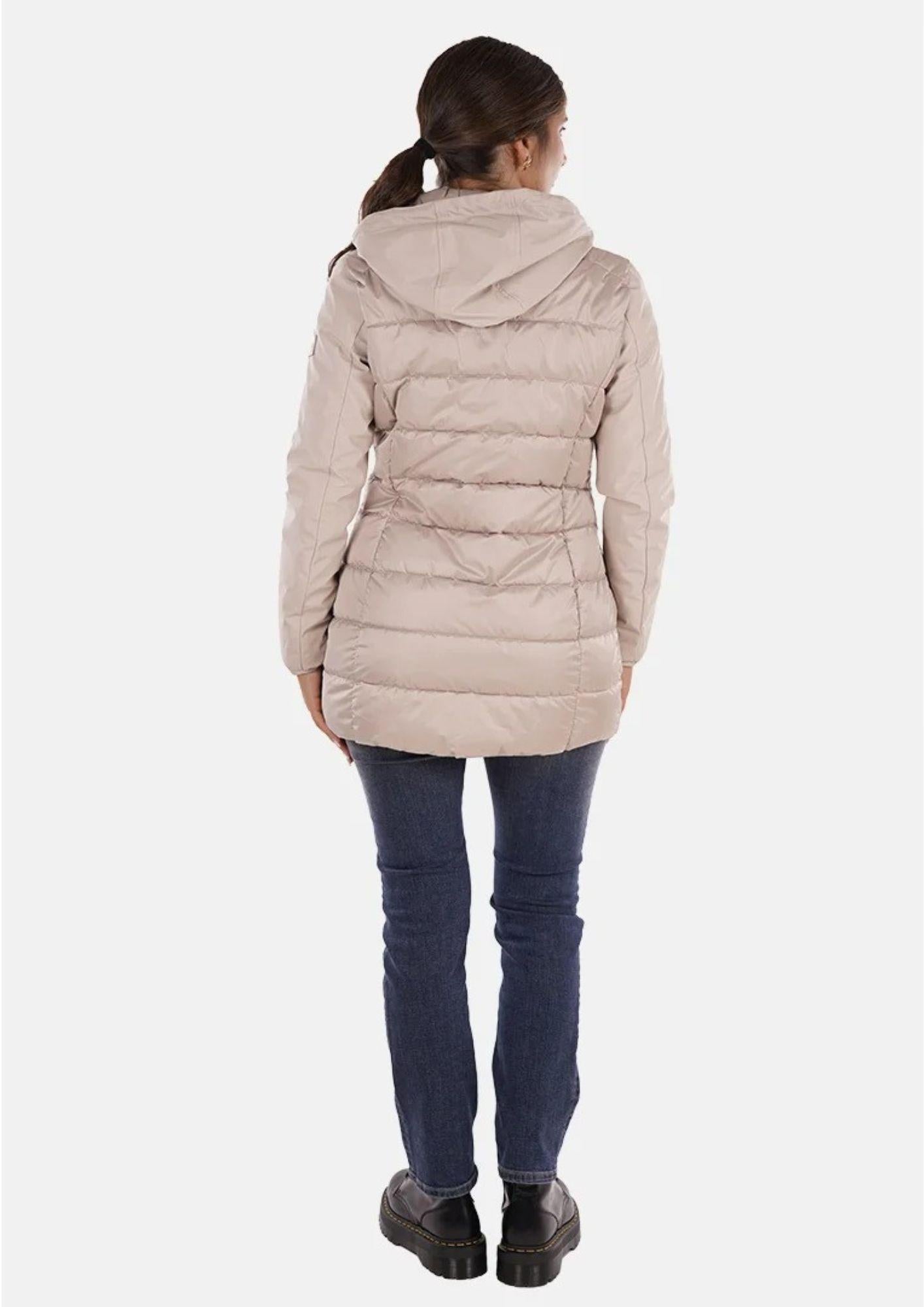 Yes Zee Giacca Lunga Donna Beige O045 M800 0222 YES ZEE 