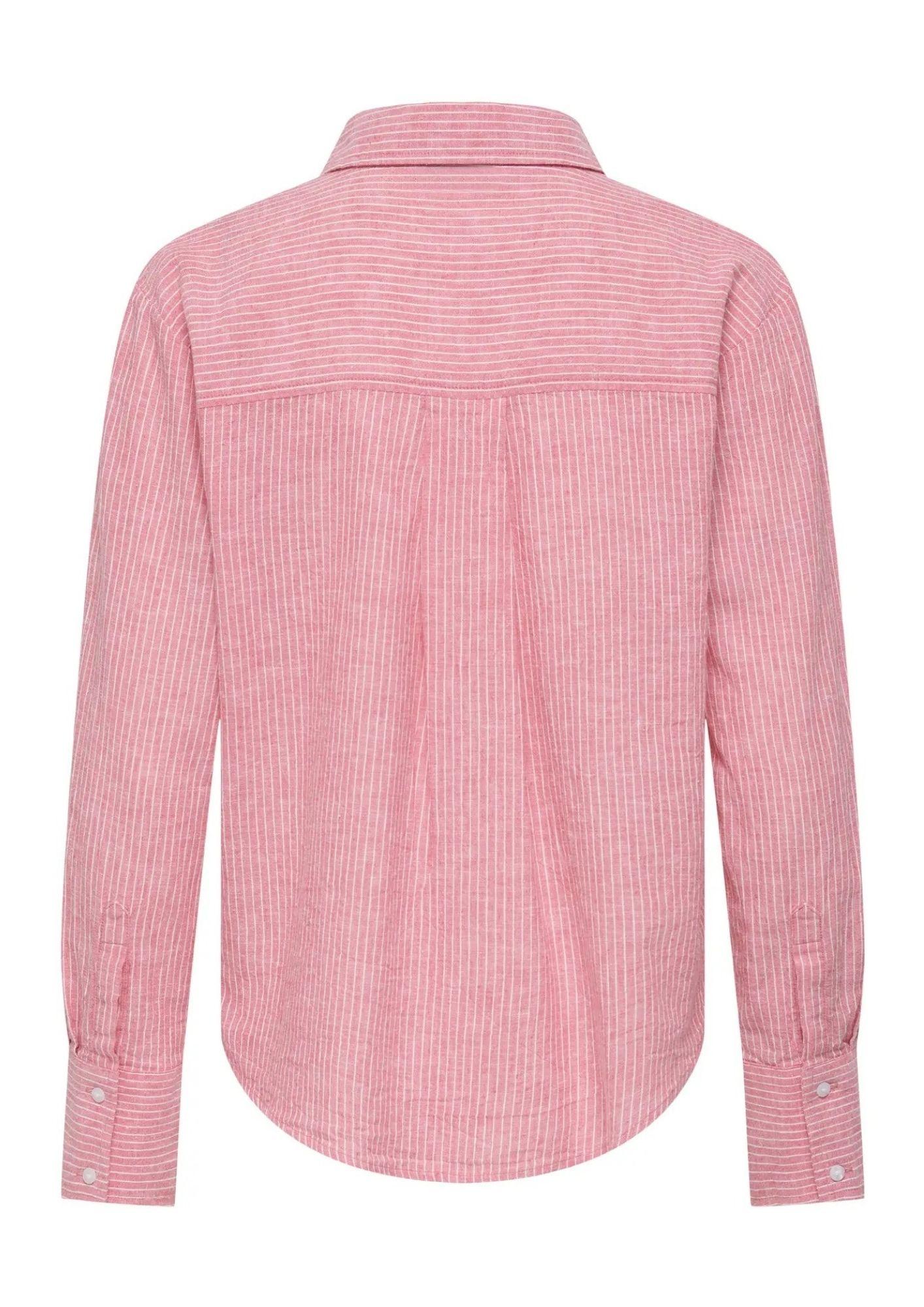 Jacqueline De Yong Camicia Donna Mila Corallo Righe Bianche 15345487 Calypso Coral CLOUD DANCER JACQUELINE DE YONG 