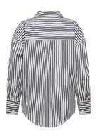 Jacqueline De Yong Camicia Donna Vesper Bianca a righe 15338857 Cloud Dancer CHOCOLATE TORTE JACQUELINE DE YONG 