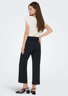 Only Pantalone Donna Poptrash Nero 15365375 Black ONLY 