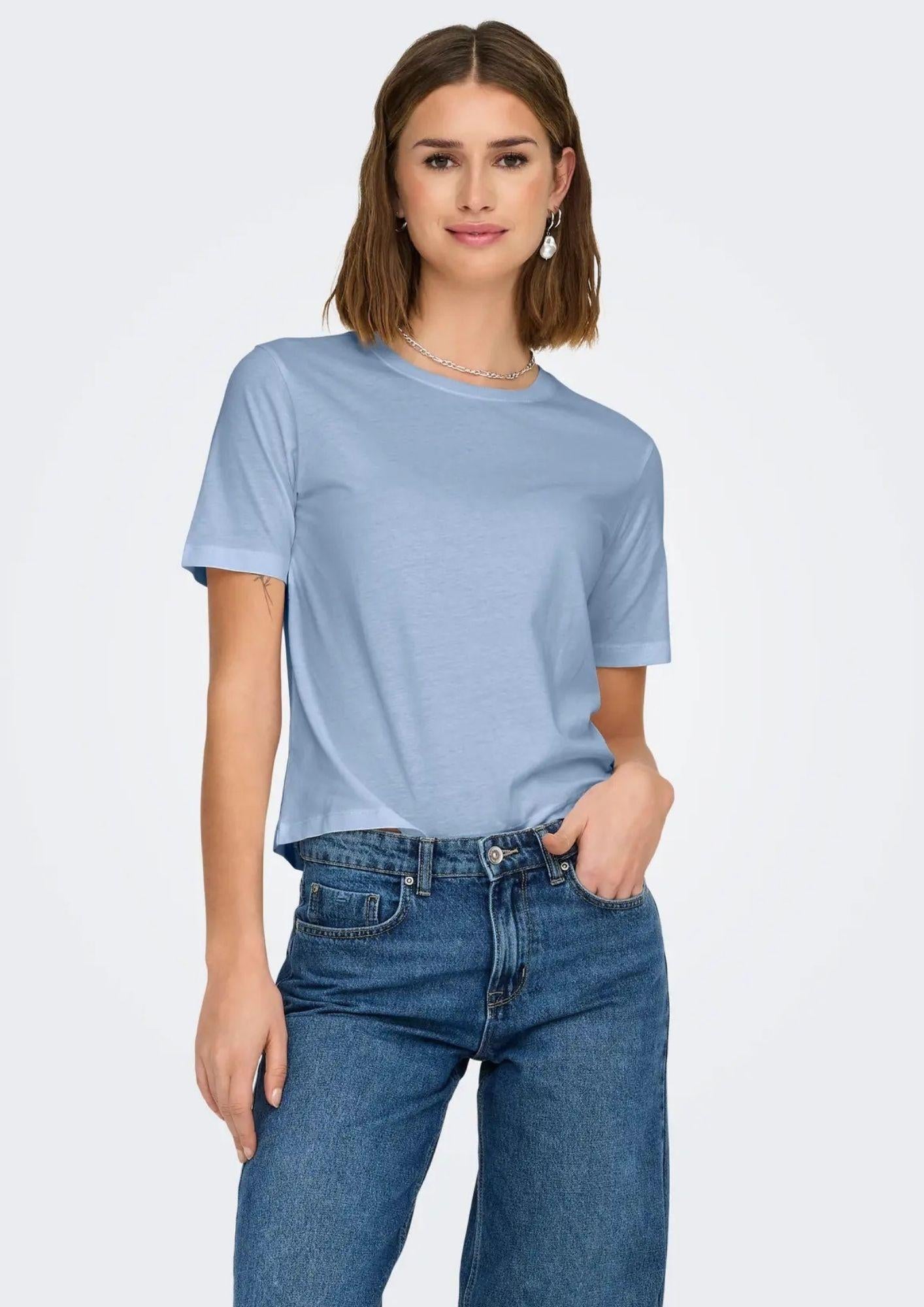 Jacqueline De Yong T-Shirt Donna Rex Blu Kentucky 15344612 Kentucky Blue JACQUELINE DE YONG 
