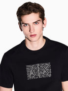 Armani Exchange T-Shirt Uomo Nera Slim Fit in Jersey di Cotone Classico XM002784 AF10356 UC001 ARMANI EXCHANGE 