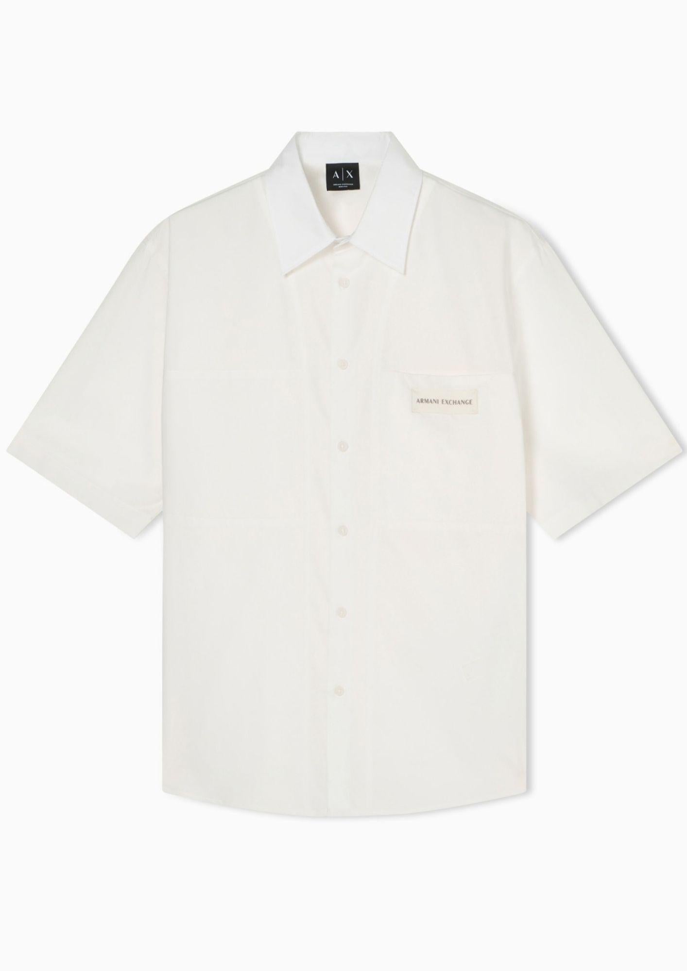 Armani Exchange Camicia Uomo Bianca XM002317 AF24533 U0009 ARMANI EXCHANGE 