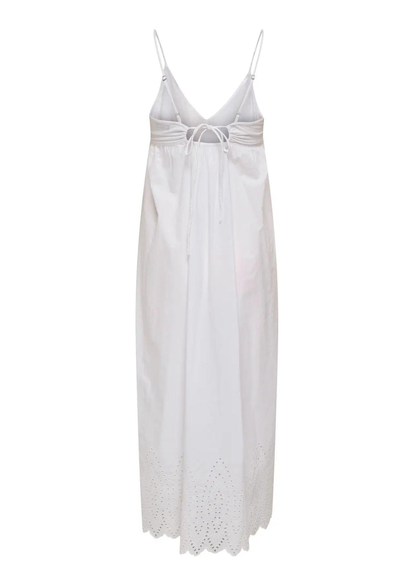 Only Abito Donna Tullum Bianco 15369128 Bright White ONLY 