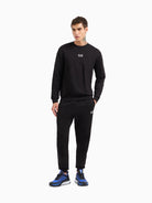 EA7 Emporio Armani Tuta Uomo Core Identity In Misto Cotone Nero 8NPV66 PJVTZ 1200 EA7 EMPORIO ARMANI 