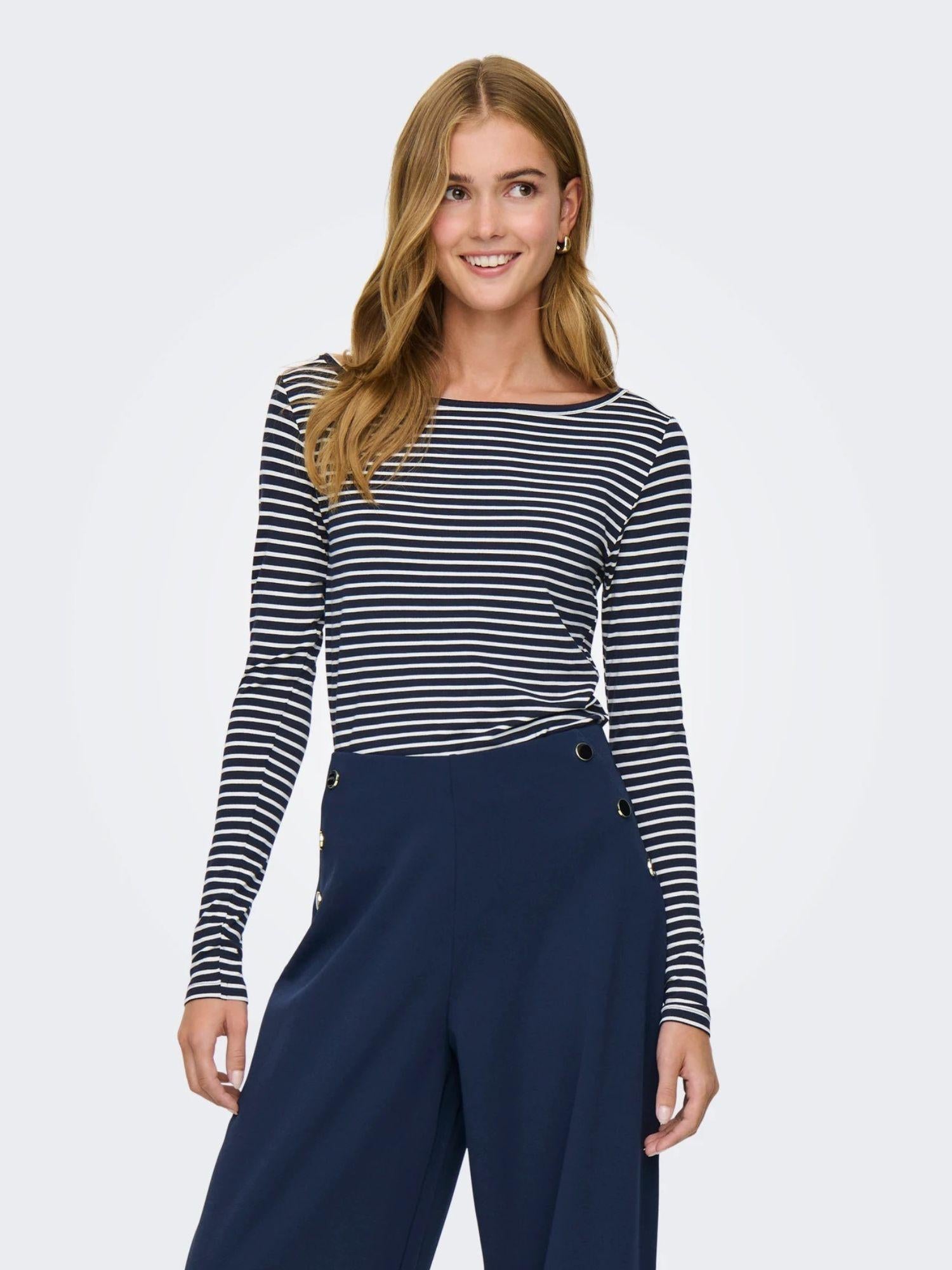 Jacqueline De Yong Maglia Donna Sky Captain Jdysissy 15364527 Sky Captain CLOUD DANCER JACQUELINE DE YONG 